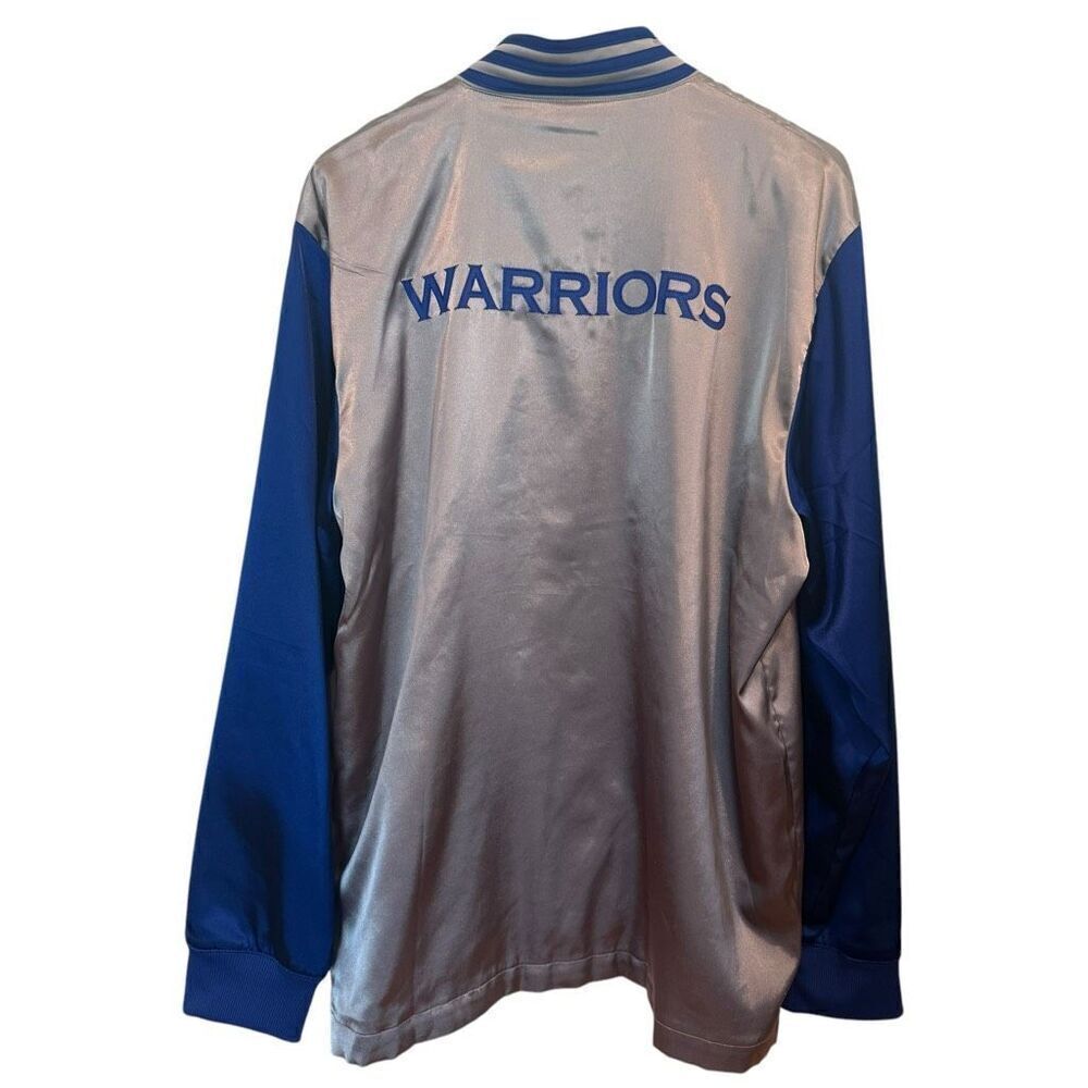 Adidas NBA Golden State Warriors Satin Jacket Size L - Picture 2 of 5